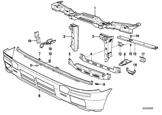 Genuine BMW 41111953260 E30 Reinforcement Right (Inc.  & M3)