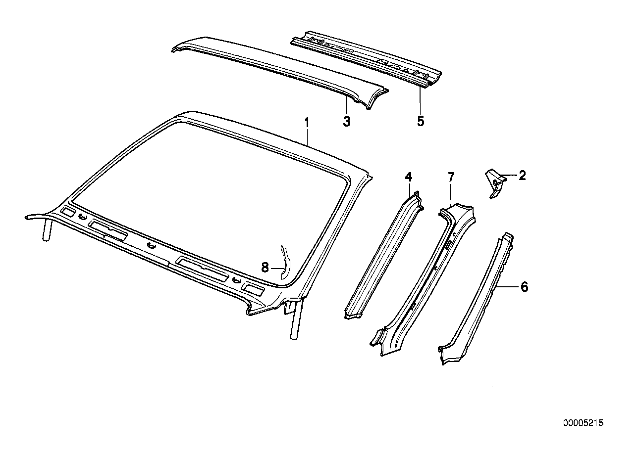 Genuine BMW 41321933954 E30 Upper Apron (Inc. M3, 320i & 325i)