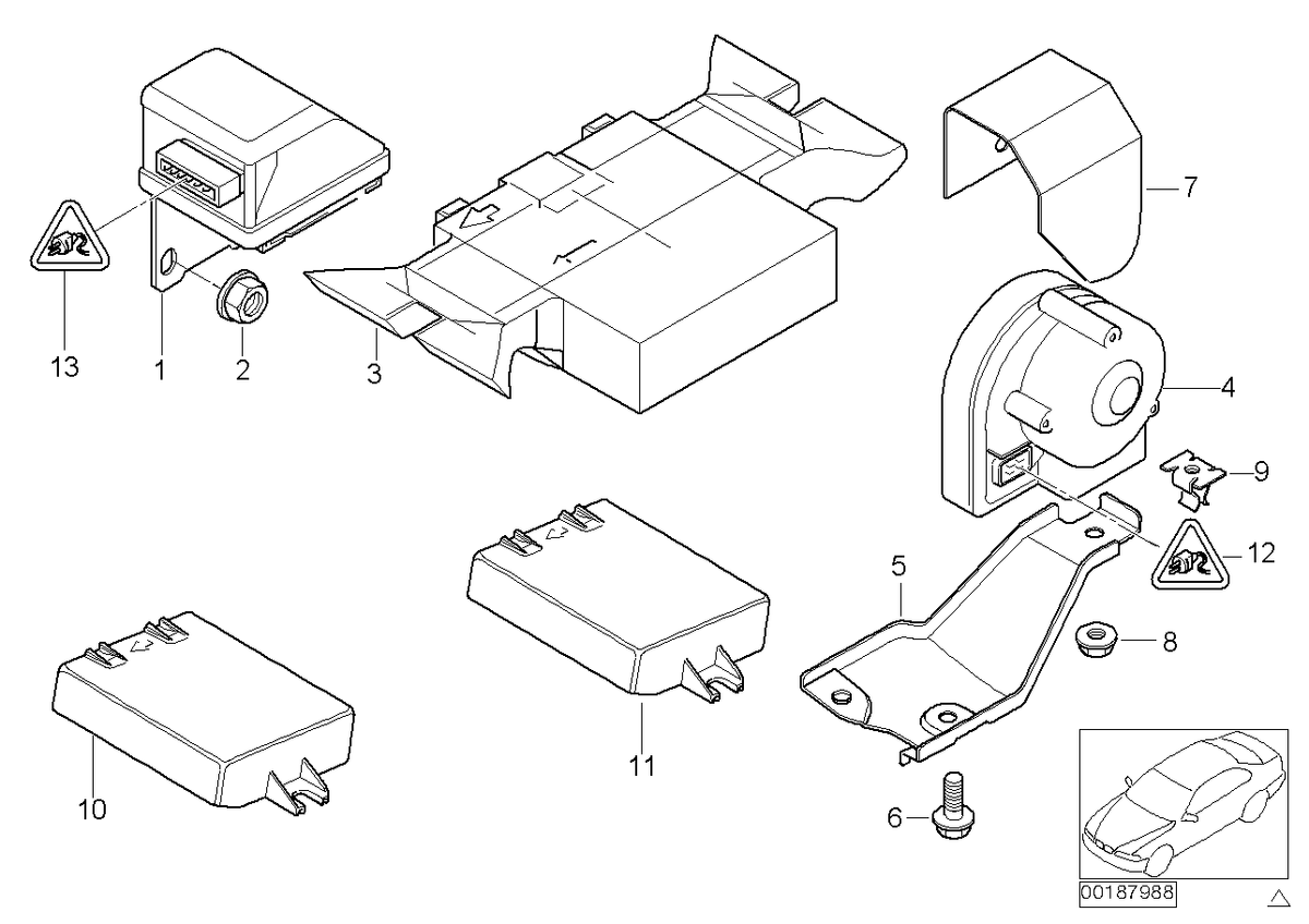 Genuine BMW 65756923209 E52 E46 E53 Inclination Indicator (Inc. X5 & 330d)