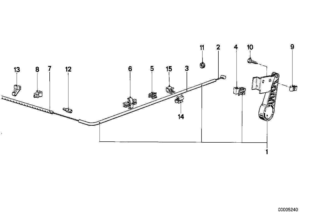 Genuine BMW 63121368529 E28 Holder (Inc. 525e, 518i & 533i)