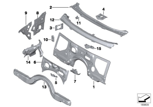 Genuine BMW 41137204083 Mount For Axle Tube (Inc. Ghost EWB, Hybrid 5 & M6)