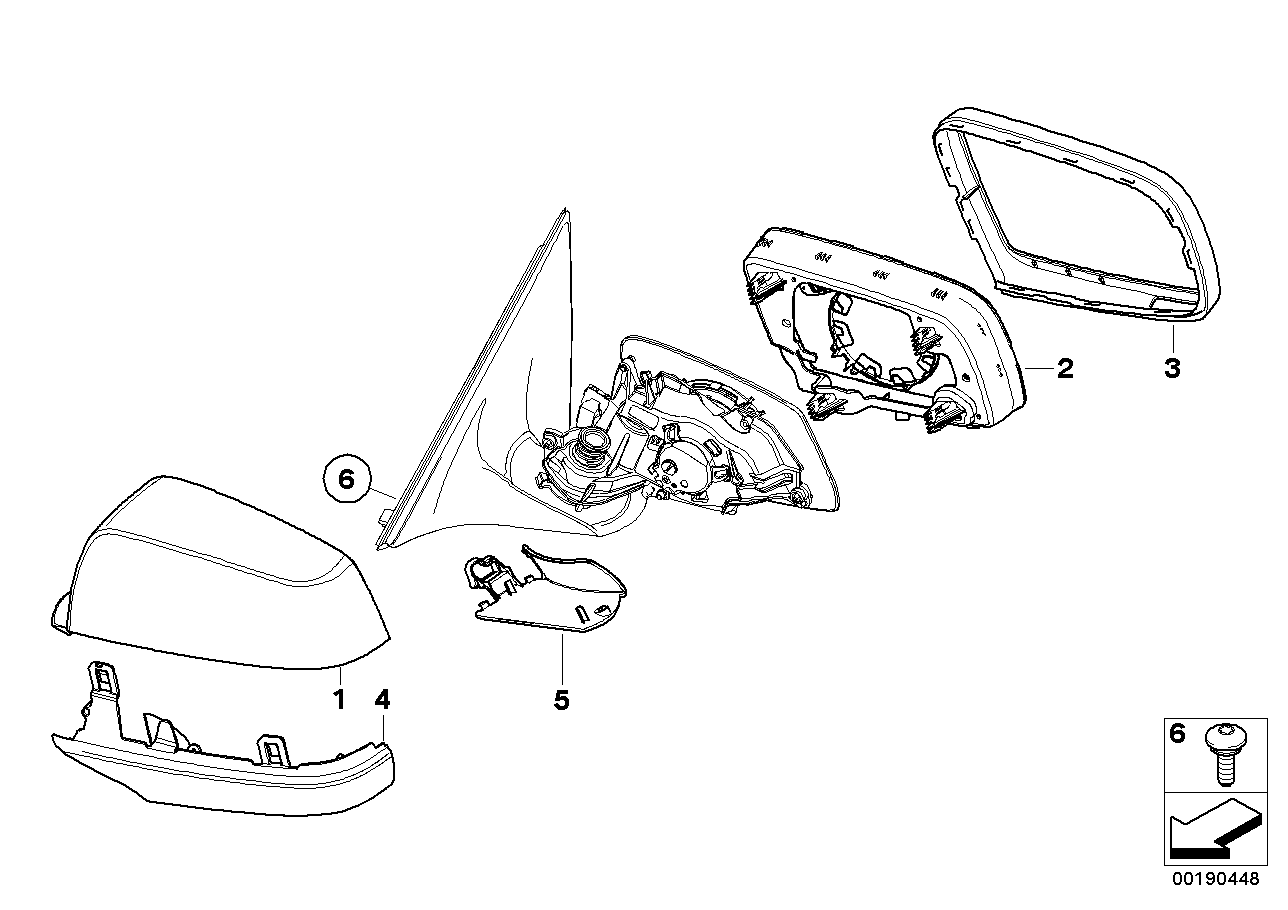 Genuine BMW 51167266032 E64 Supporting Ring Right SHADOW-LINE (Inc. 520d, 650i & 740d)
