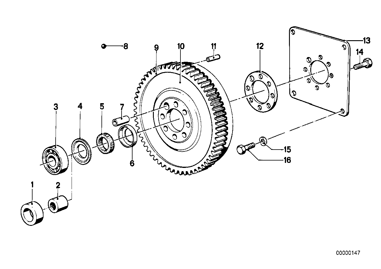 Genuine BMW 11221262617 E24 E28 E23 Flywheel (Inc. 728iS, 635CSi & 733i)