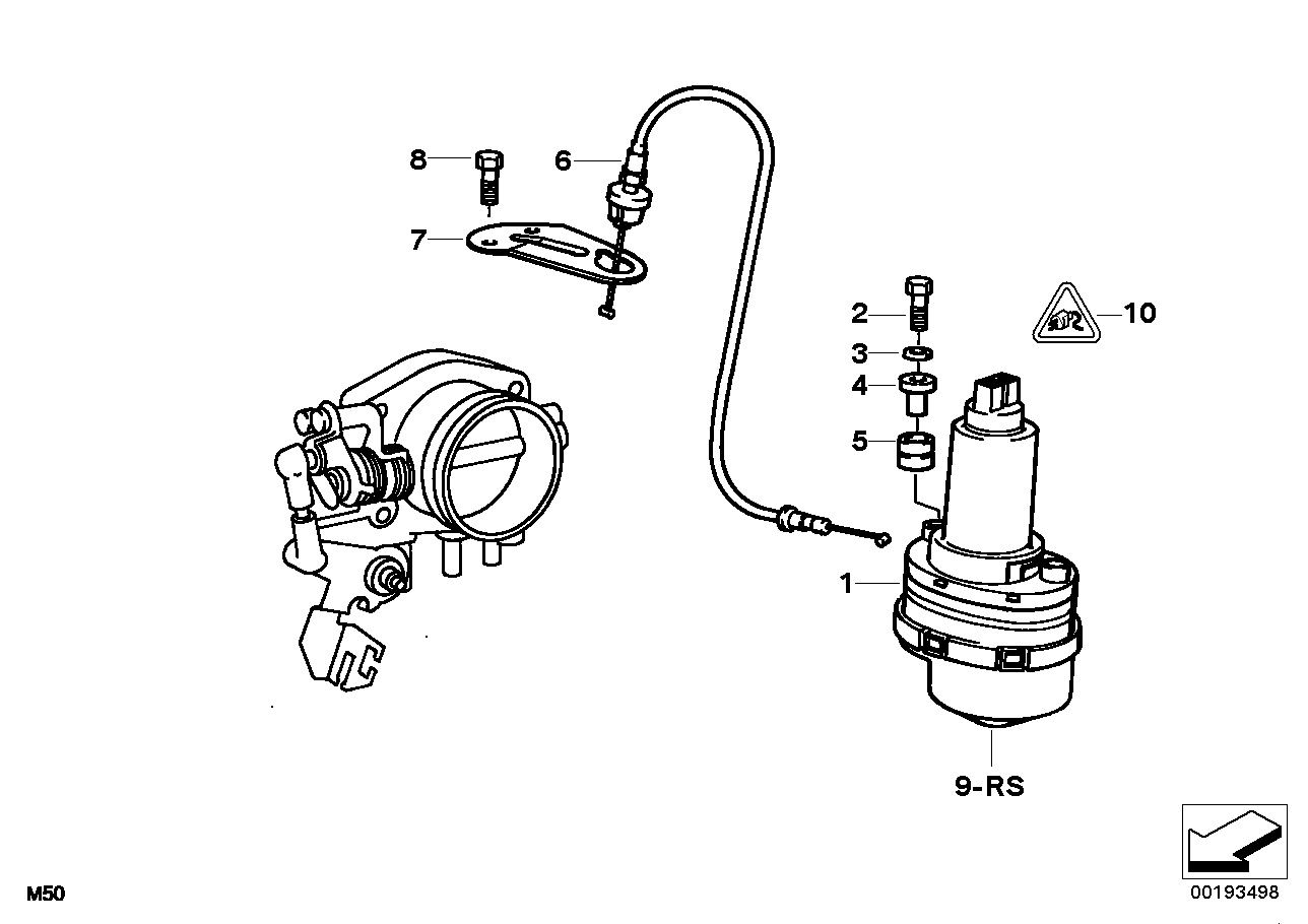Genuine BMW 35411162548 E31 E32 E36 Throttle Actuator Ads 2 (Inc. 540i, 730i & 740i)