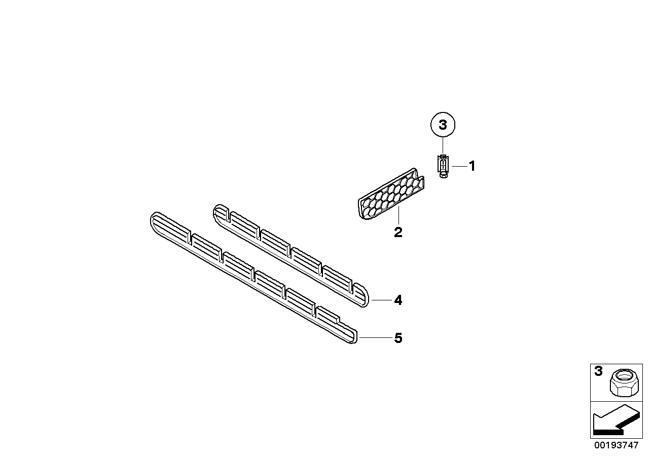 Genuine BMW 51477132300 E60 Partition Support,Luggage Comp.Indentat. (Inc. 535i, 528xi & 525xd)