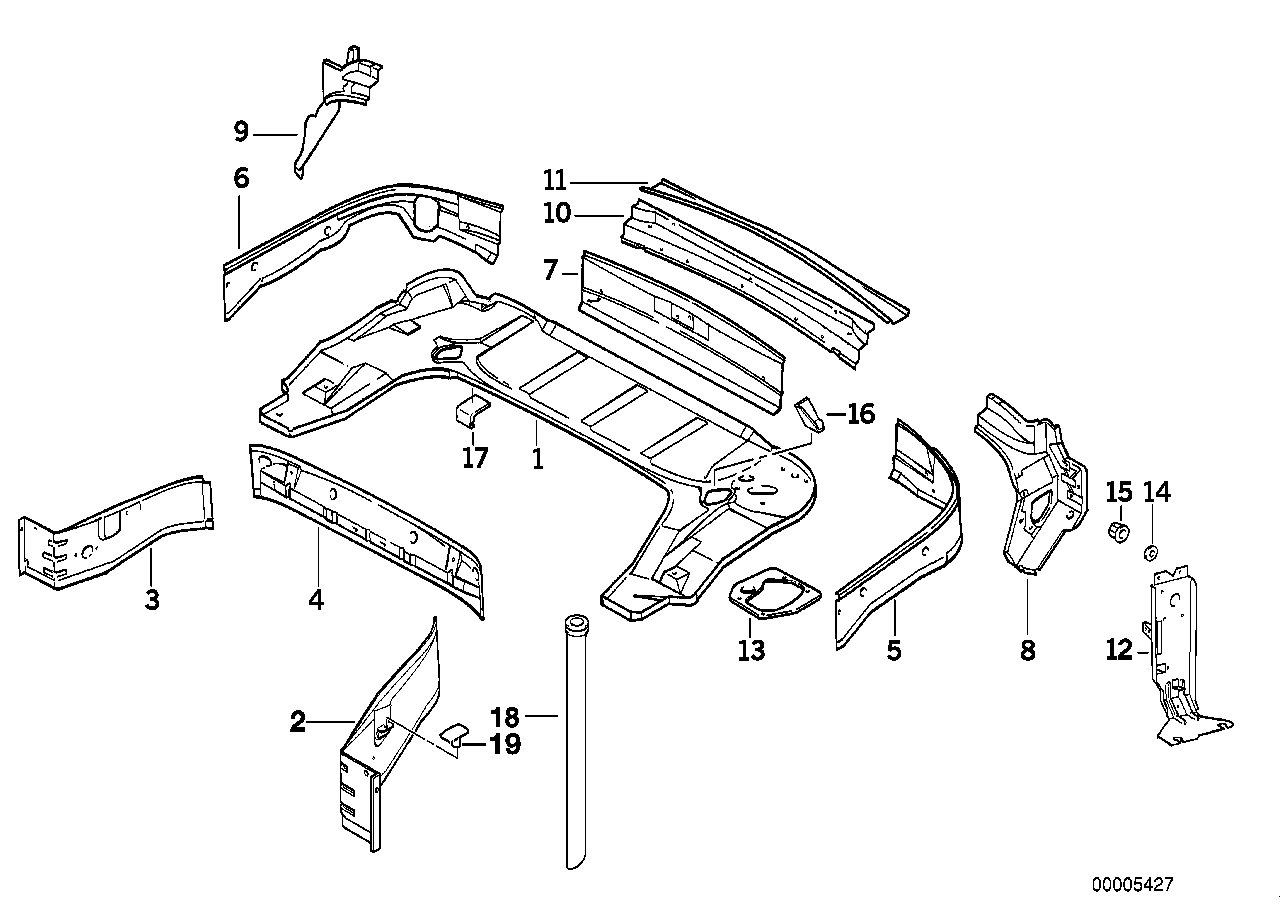 Genuine BMW 41138185169 E36 Bracket Cd-Changer (Inc. 328i, 320i & 325i)