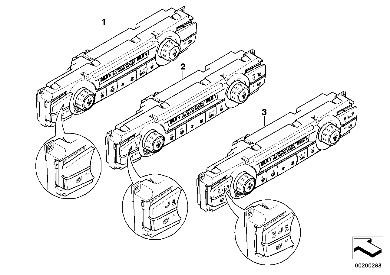 Genuine BMW 64119310448 E71 E70 Control Unit, Automatic Air Cond.,High (Inc. X6 50iX, Hybrid X6 & X5 3.0sd)