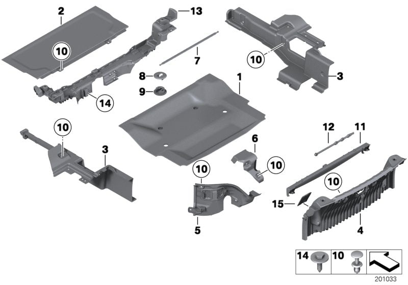 Genuine BMW 51477239944 E89 Retaining Strap, Insert Plate, Rear (Inc. Z4 35is, Z4 28i & Z4 23i)