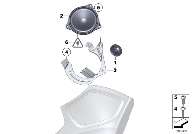Genuine BMW 65139283416 Holder RECHTS (Inc. 520d, 550iX 4.0 & 550iX 4.4)