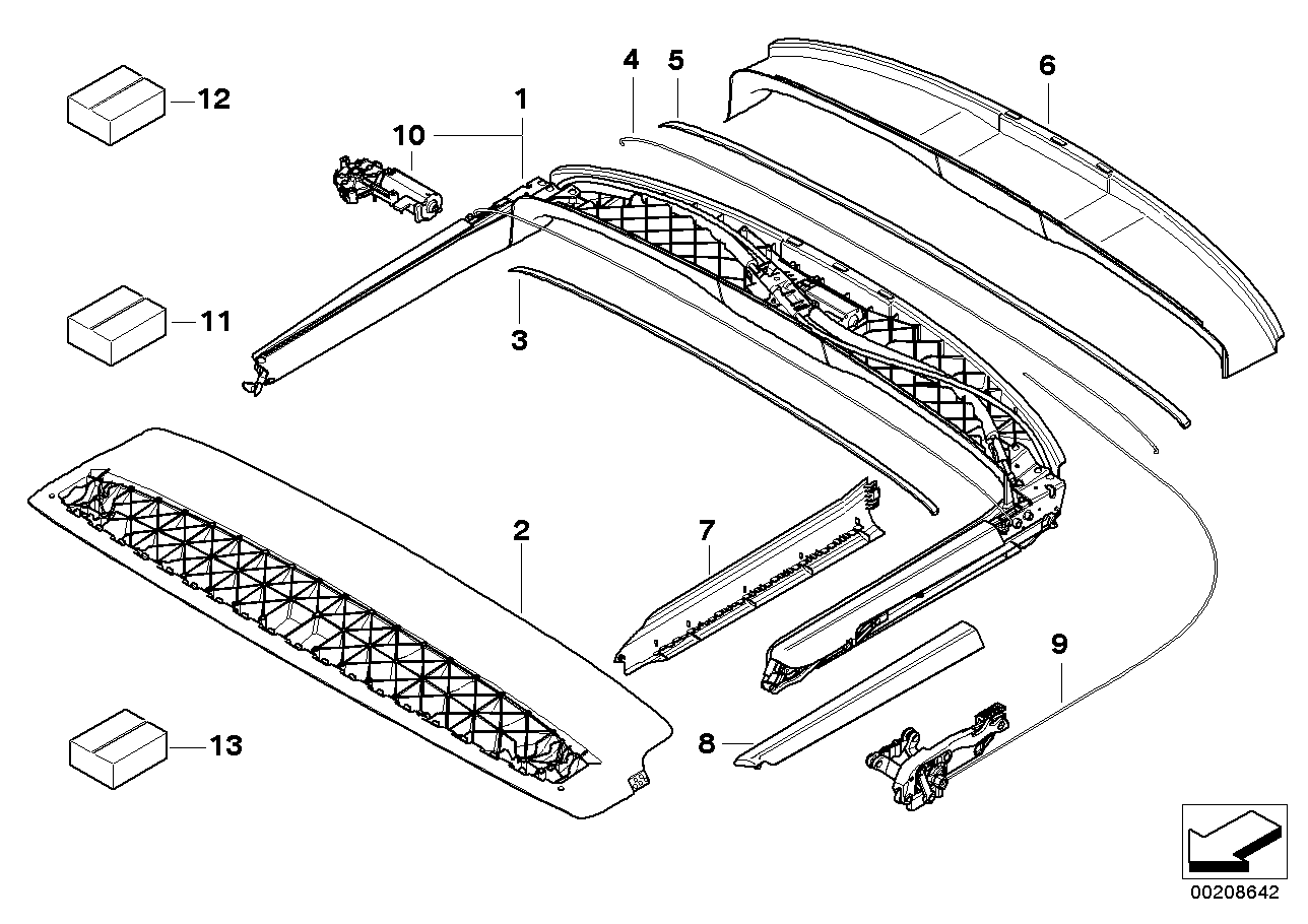 Genuine BMW 54342758478 Mounting Kit, Lock Assembly, Right (Inc. Cooper, Cooper D 2.0 & Cooper S)