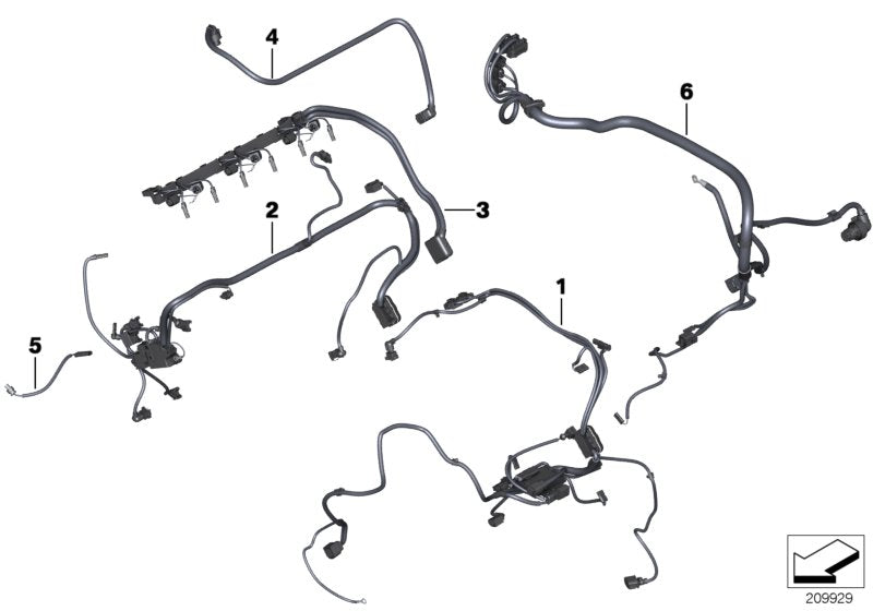 Genuine BMW 12517639279 Wiring Harness, Eng. Sensoric Module 2 (Inc. 335i)