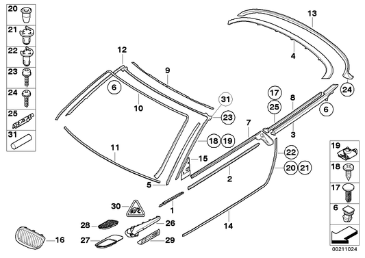 Genuine BMW 51767155749 Sealing, Folding Top Flap | ML Performance UK Car Parts