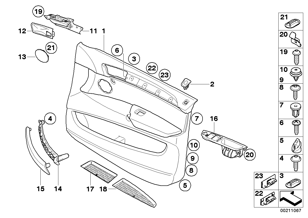 Genuine BMW 51419147674 E71 E72 TriCover, Pull Strap, Right SCHWARZ (Inc. Hybrid X6 & X6)