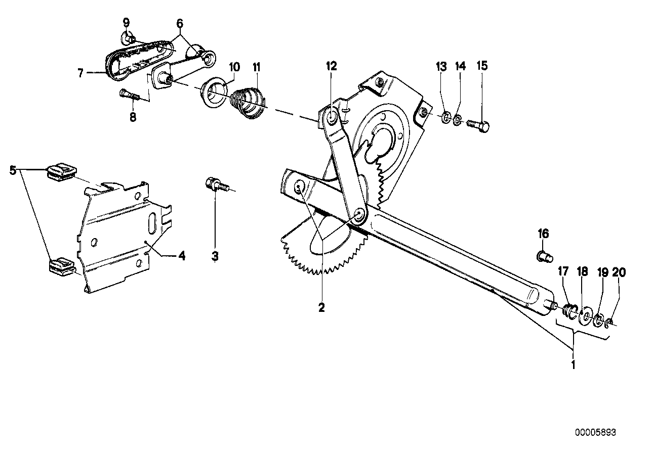 Genuine BMW 51321829996 E21 E12 Rivet (Inc. 525, 2500 & 323i)
