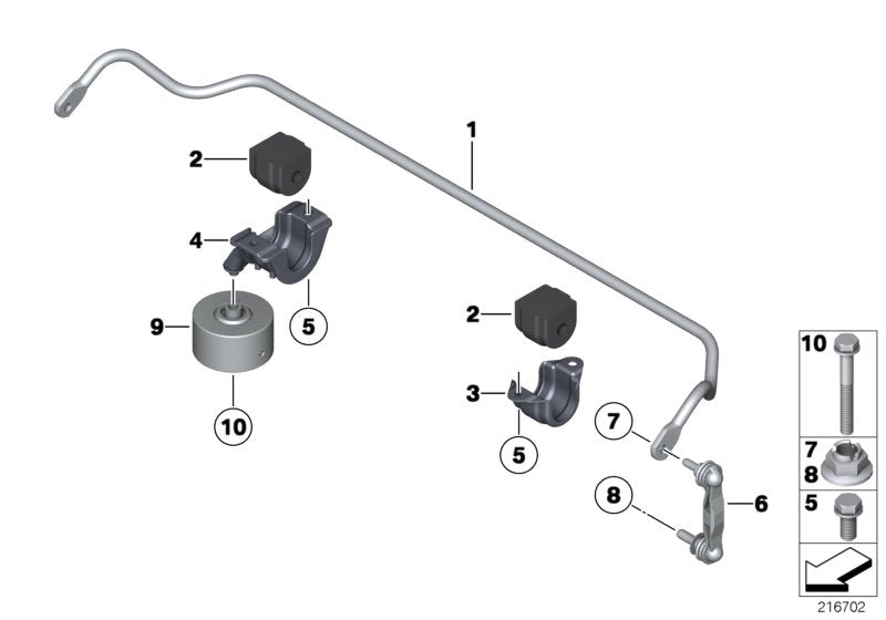 Genuine BMW 33506852835 Vibration Absorber Left 35HZ (Inc. 750LiX 4.4, 525dX & 535iX)