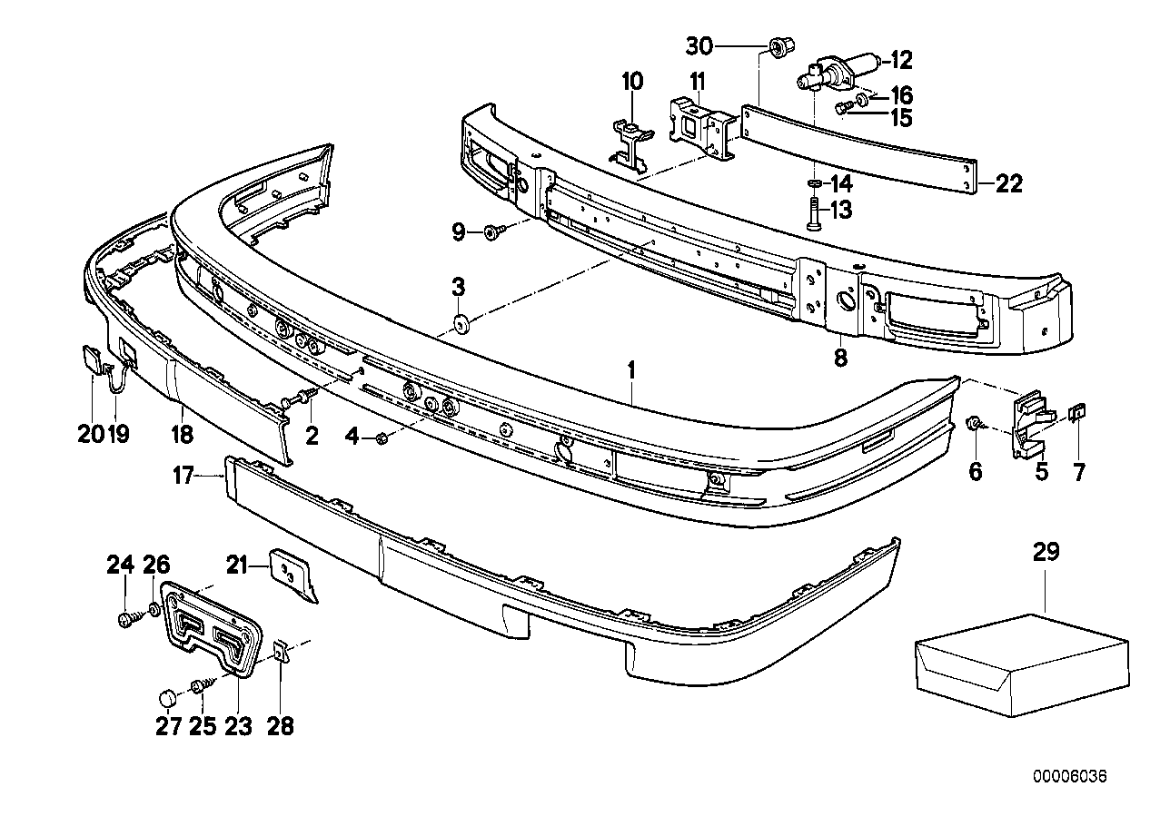 Genuine BMW 51111966842 E30 Intermediate Piece RECHTS (Inc. 318i, 320i & 325i)