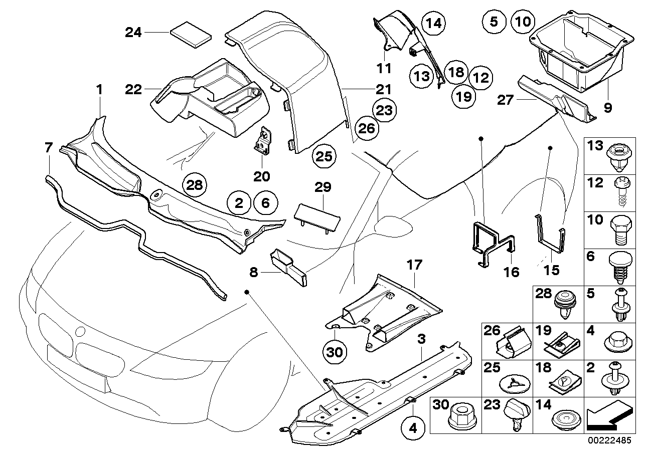 Genuine BMW 51133443976 E86 Frame, Rear Light, Primed Right (Inc. Z4 3.0si & Z4 M3.2)