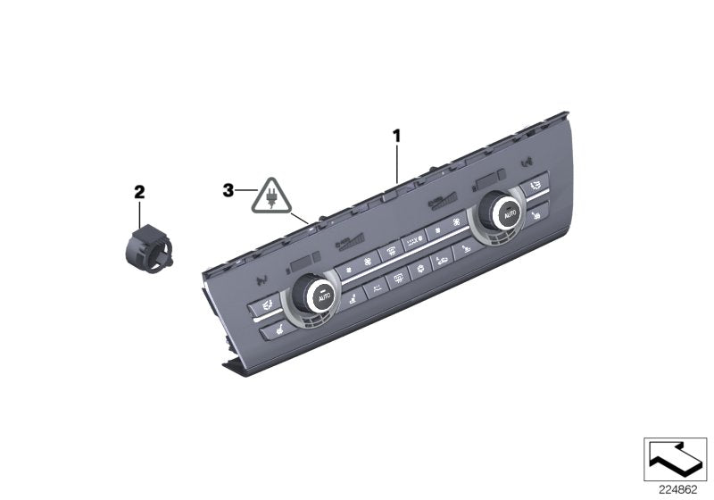 Genuine BMW 61319328426 Rep. Kit For Radio/Climate Cont. Panel (Inc. 520dX, 530dX & 523i)