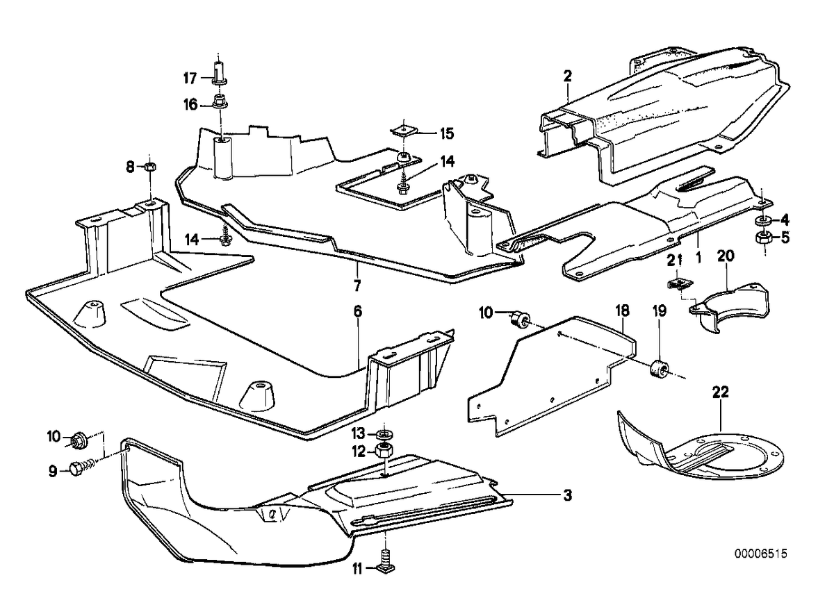 Genuine BMW 51471901581 E28 Engine Compartment Screening (Inc. 533i, 520i & 528i)