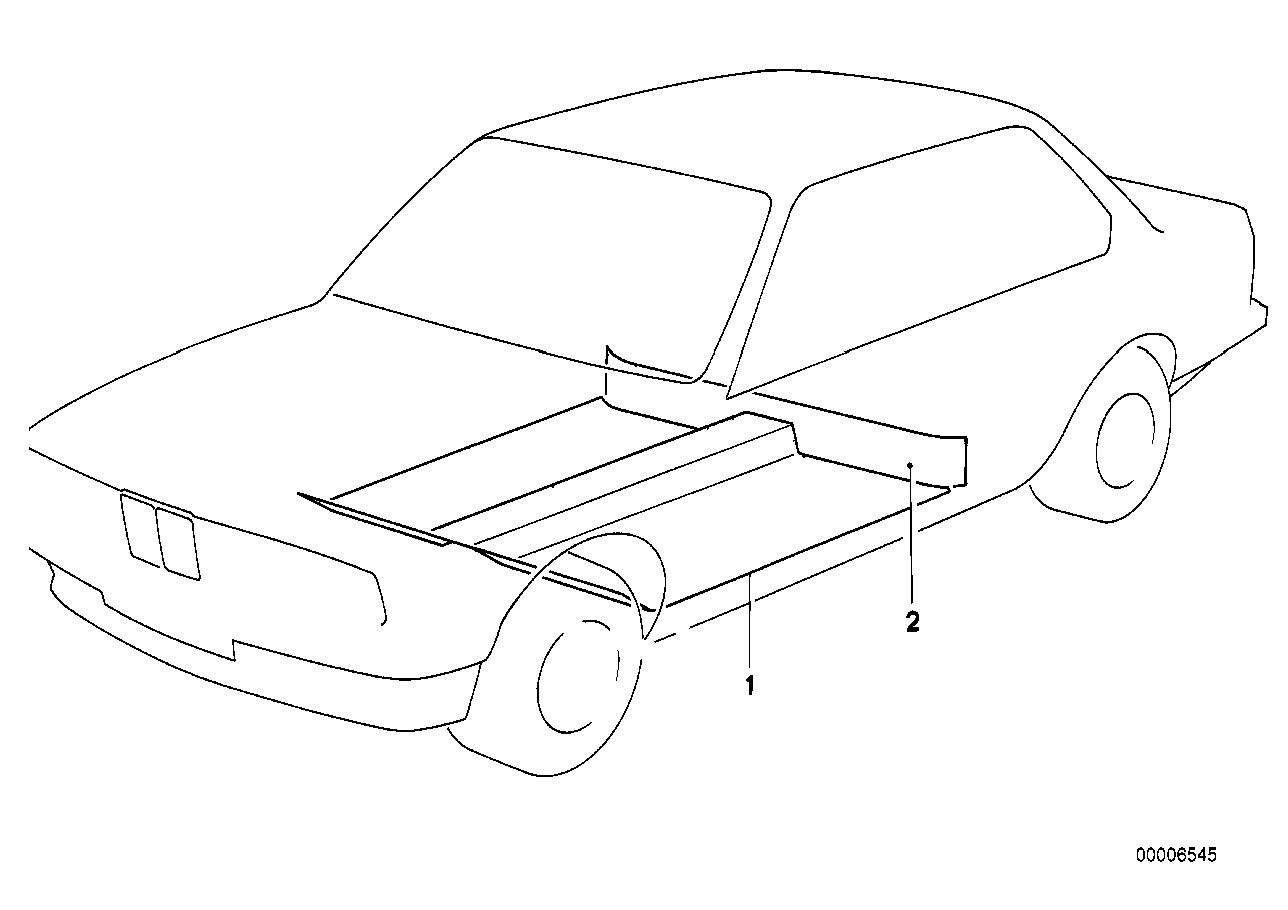 Genuine BMW 51471976615 E30 Covering Seat Carrier SCHIEFER (Inc. 318i, 316 & 316i)