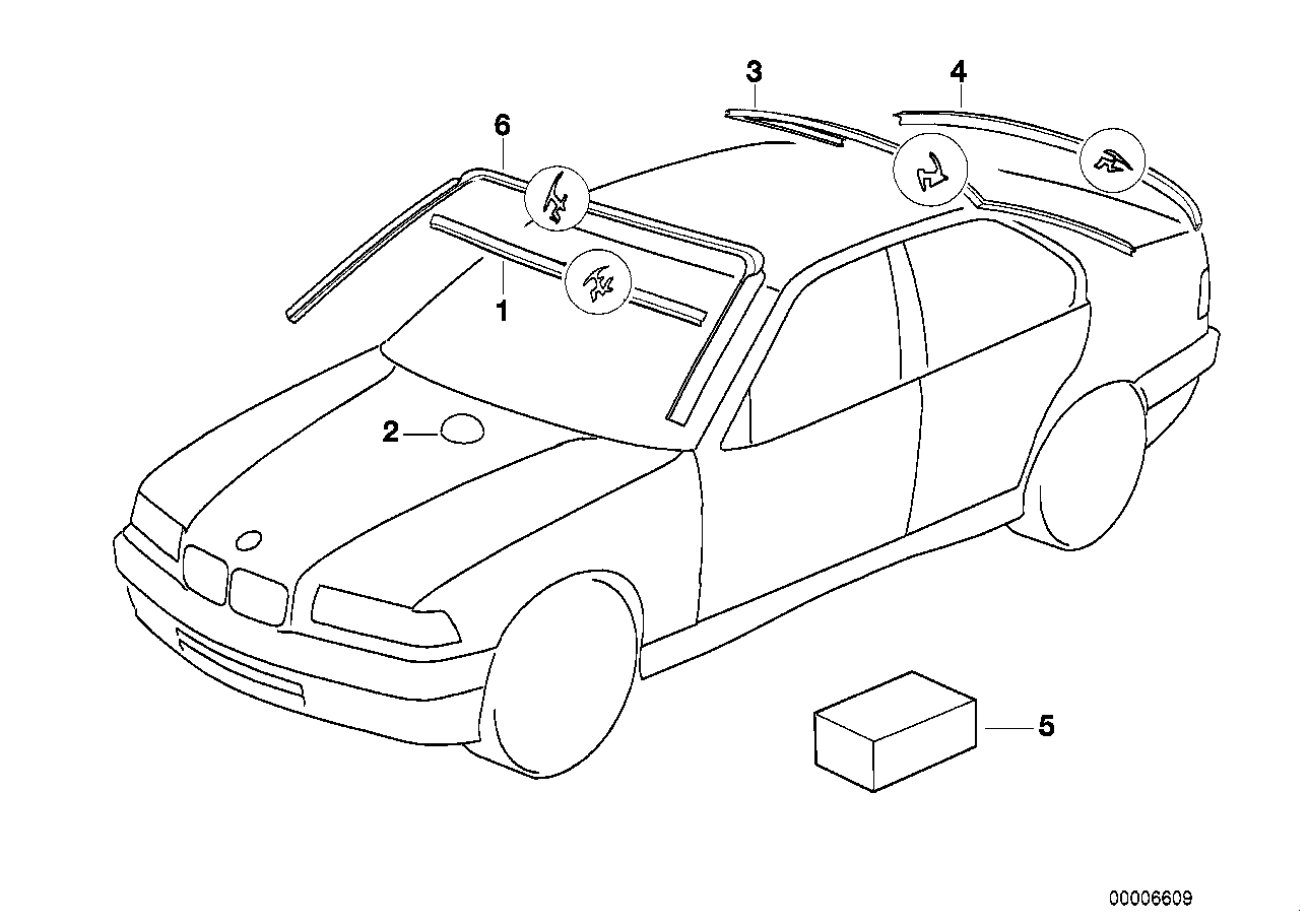 Genuine BMW 51311977607 E36 Cover (Inc. 318i, 328i & 325is)
