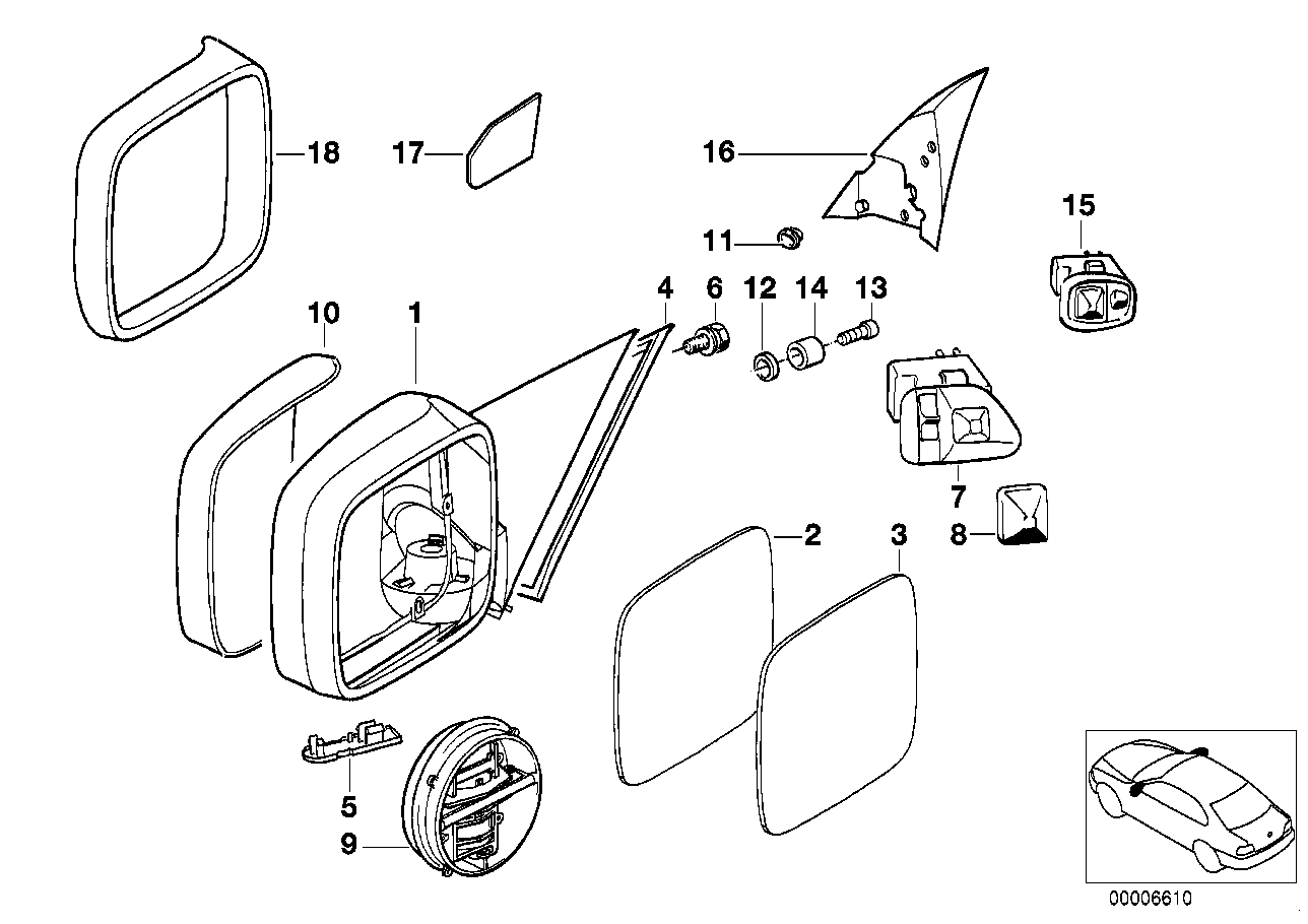 Genuine BMW 51328181924 E34 Gasket Right (Inc. M5 3.6, 520i & 518i)