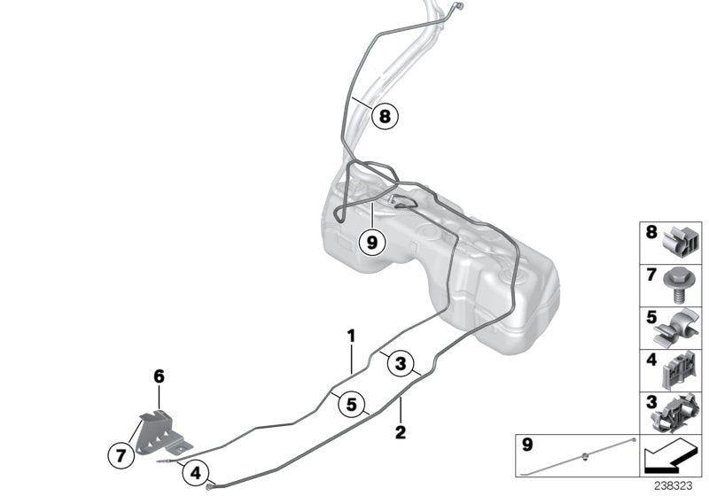 Genuine BMW 16137216541 F25 F26 Scavenge Air Line (Inc. X3 35iX & X4)
