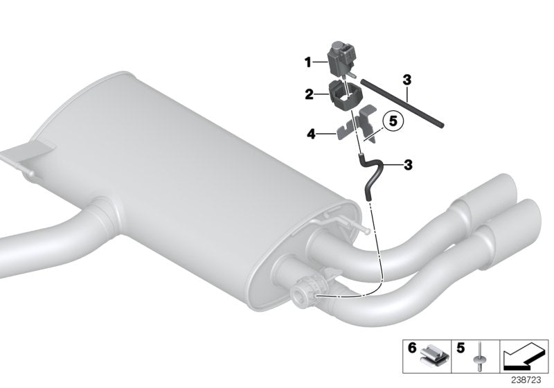 Genuine BMW 18307628078 F25 Vacuum Pipe 6146X7,1mm (Inc. X3 28iX)