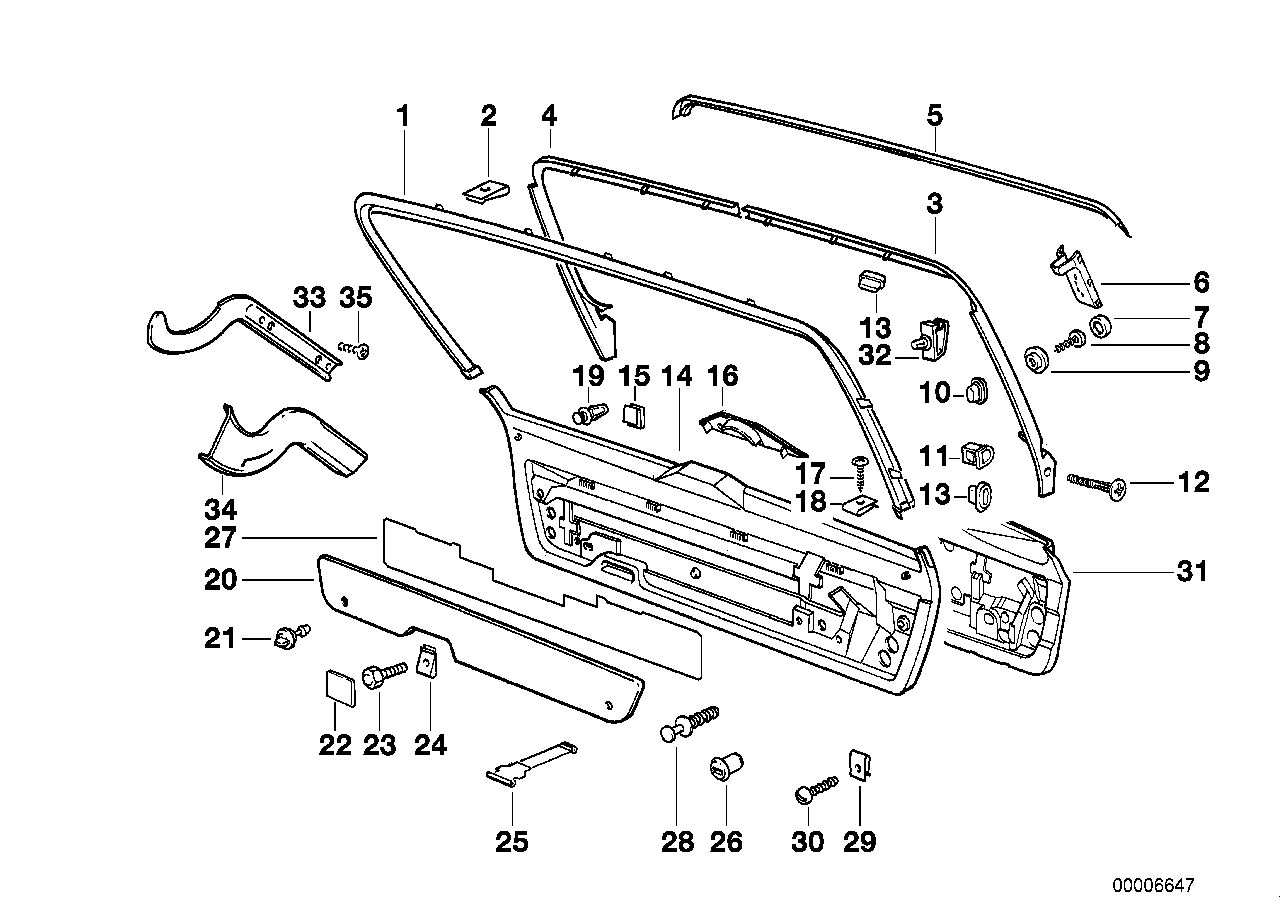 Genuine BMW 51498133132 E34 Tool Box ANTHRAZIT (Inc. 530i, 540i & 520i)