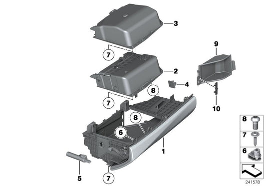 Genuine BMW 51169192997 Cover, Fuse Carrier Right hand drive (Inc. 520d, Hybrid 5 & 530d)