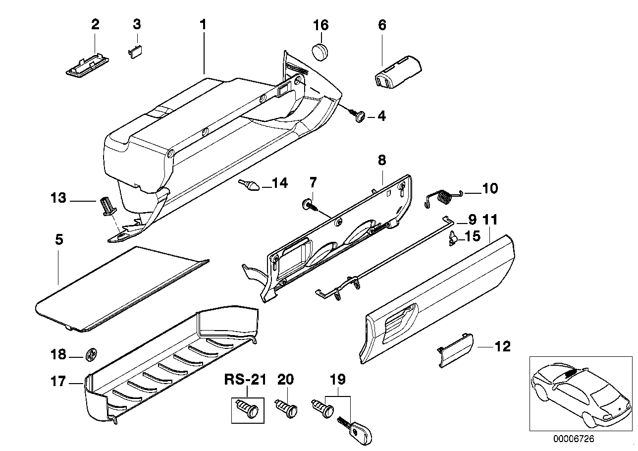 Genuine BMW 51168146468 E36 Cover (Inc. 318ti, 316i 1.6 & 316g)