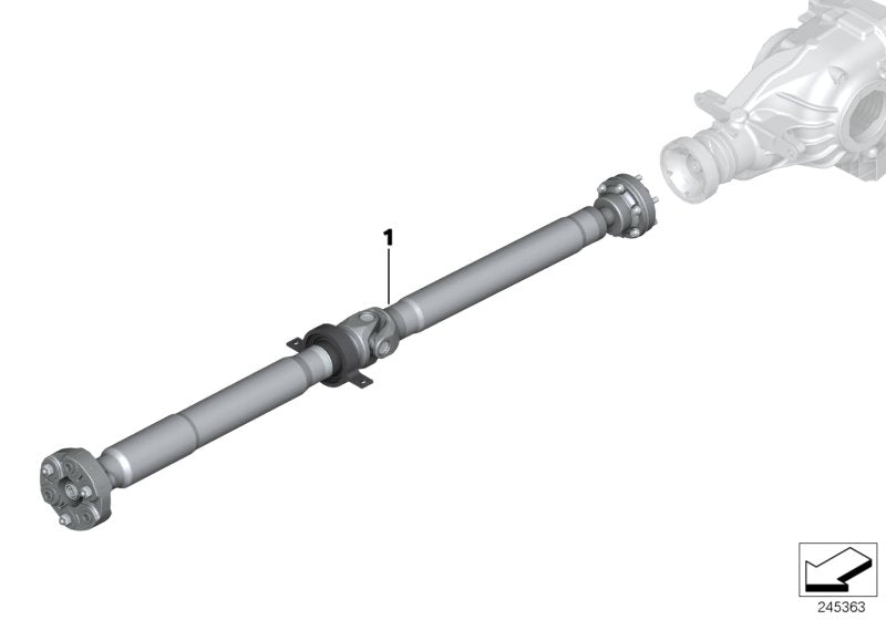 Genuine BMW 26112284490 Manual Drive Shaft Transmission L=1604mm (Inc. M5 & M6)