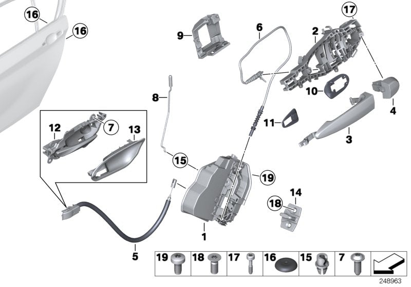 Genuine BMW 51217162431 Covering Door, Primed Left (Inc. X4 35dX, 435dX & Hybrid X6)