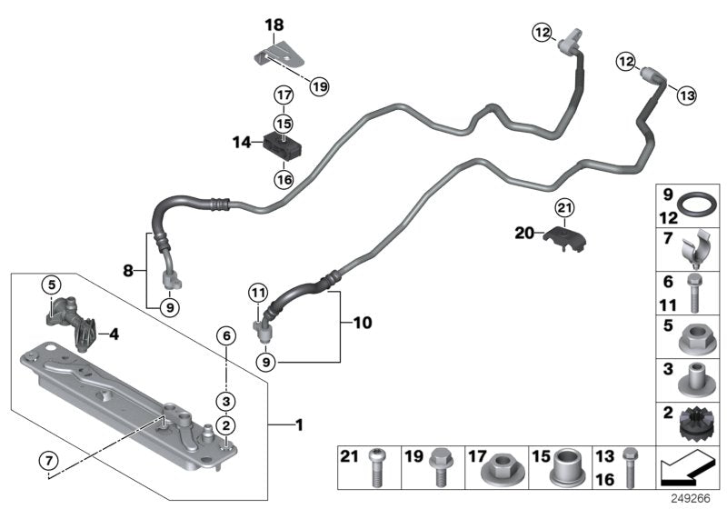 Genuine BMW 17227576390 E71 F15 E70 Sheet Metal Screw 6,3X35-F-Z2-ZNS (Inc. Hybrid X6 & X5)