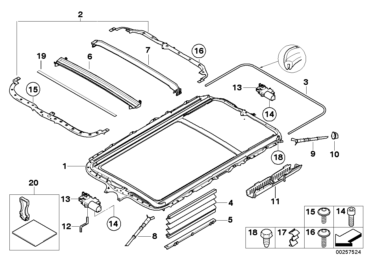Genuine BMW 54103413066 E83 Cable Holder (Inc. X3)