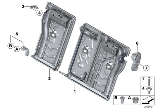 Genuine BMW 52207274541 Catch Rear Left (Inc. 320iX, 116i & 320d ed)