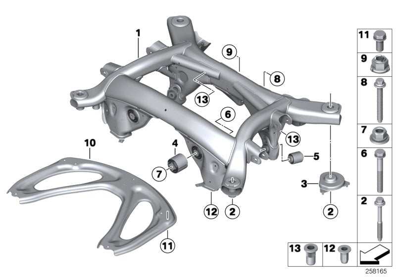 Genuine BMW 33326764105 Rubber Mounting (Inc. M5 & M6)