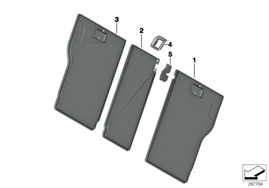 Genuine BMW 52207274606 Trim For Backrest, Center (Inc. 335dX, 428iX & 420iX)