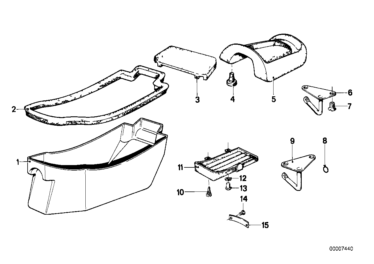 Genuine BMW 52531232666 Storing Partition (Inc. R90S, R 75)