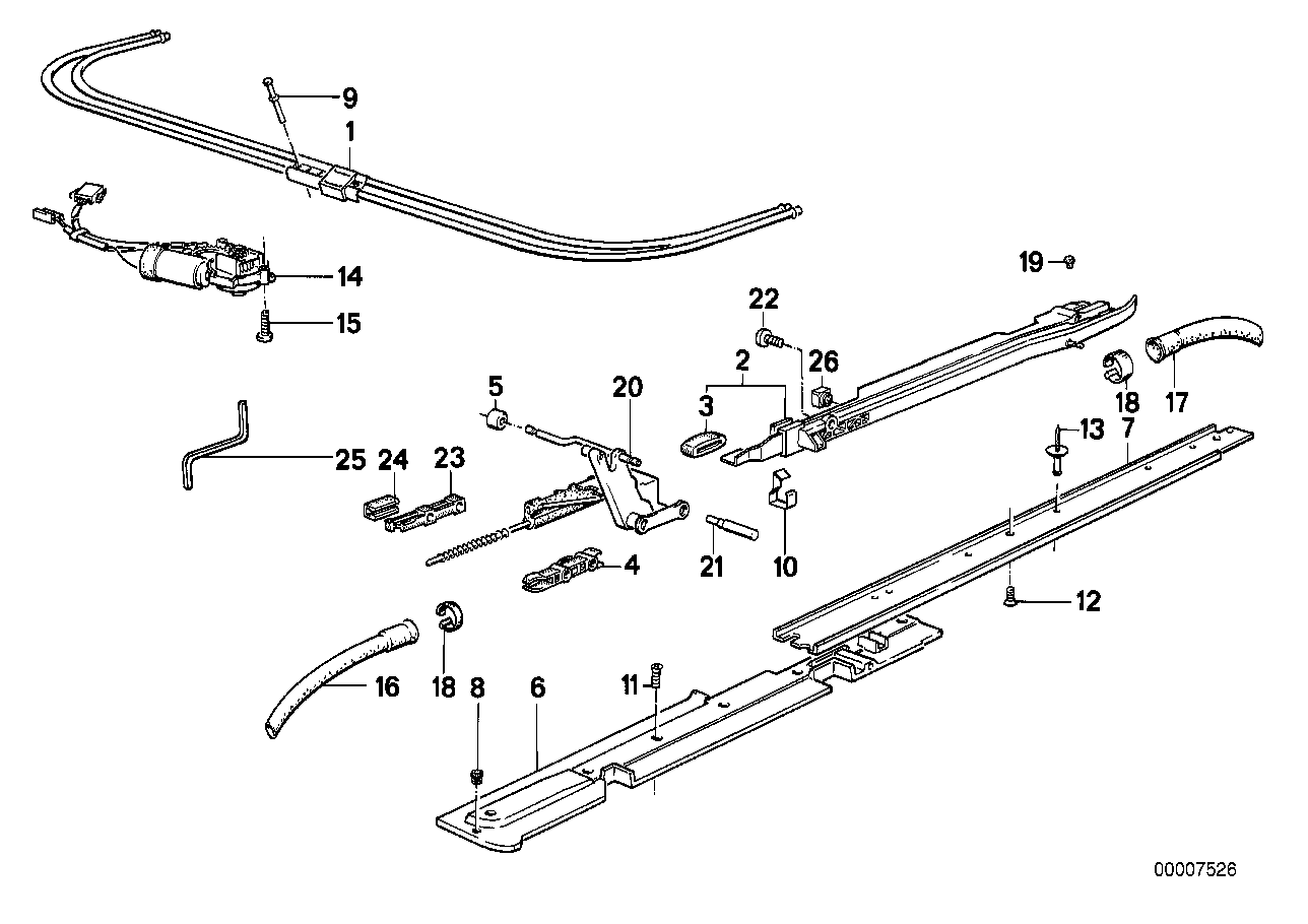Genuine BMW 54121958010 E34 E32 Roll Pin (Inc. 525tds, 750iL & 735i)