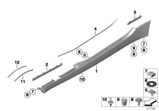 Genuine BMW 51127231078 E89 Rocker Panel, Primed, Right (Inc. Z4 35is, Z4 28i & Z4 30i)