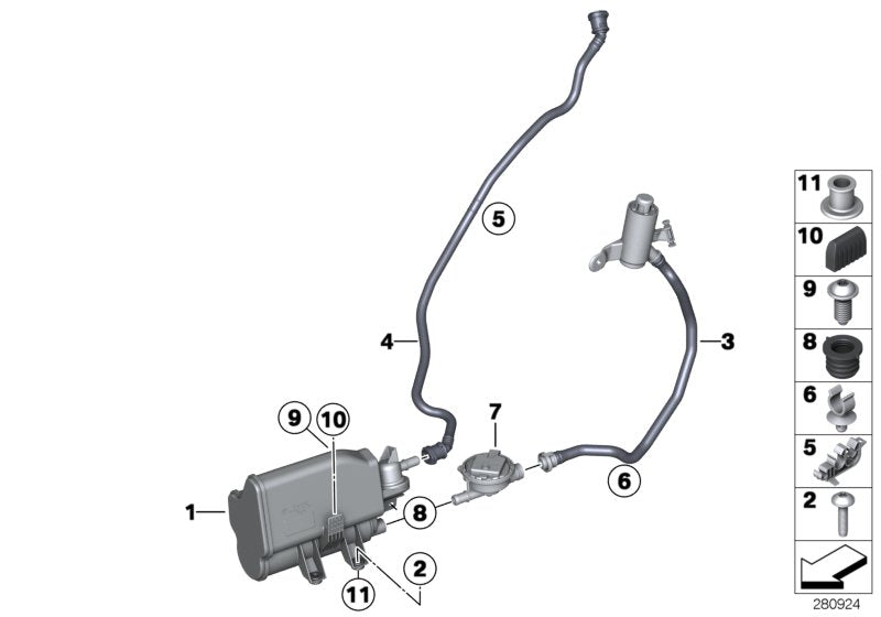 Genuine BMW 16117294619 Activated Charcoal Filter (Inc. Hybrid 3)