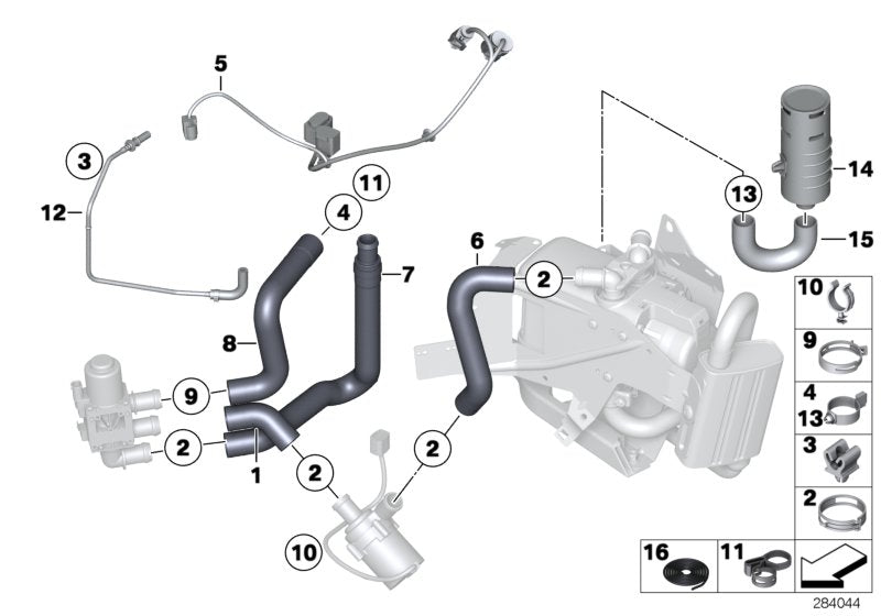 Genuine BMW 64129192782 Hose Clamp (Inc. 520d ed, 520i & 523i)