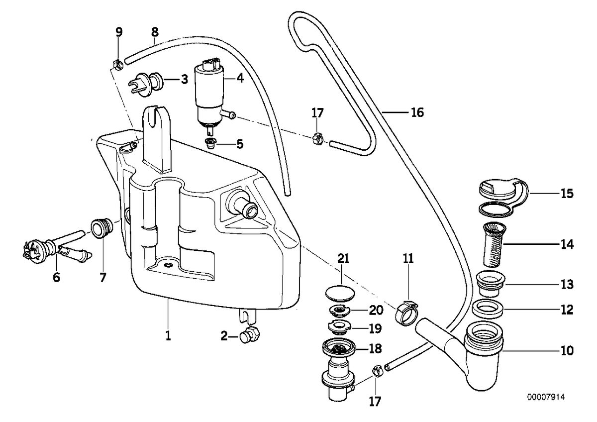 Genuine BMW 61681386662 Hose Clamp D=24mm (Inc. 540i, 530i & 518g)