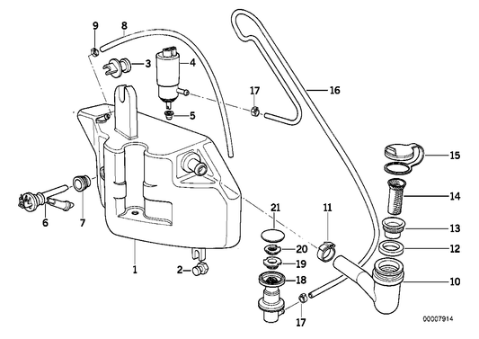 Genuine BMW 61681386662 Hose Clamp D=24mm (Inc. 540i, 530i & 518g)