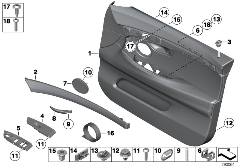 Genuine BMW 51417216477 Loudspeaker Cover ELFENBEINWEISS (Inc. 520d, 535d & 535i)