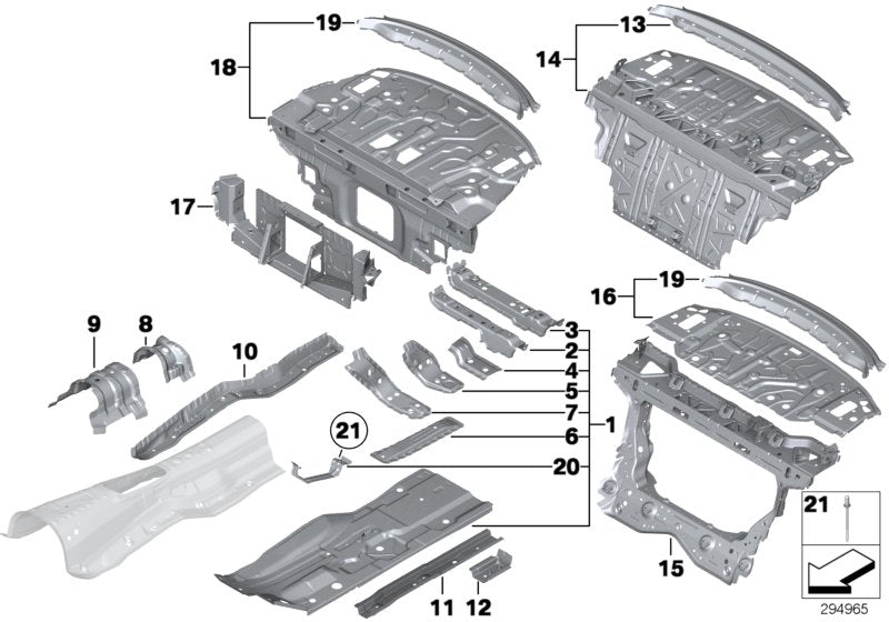 Genuine BMW 41117259576 Right Front Seat Console (Inc. 550i, 550iX & 530d)