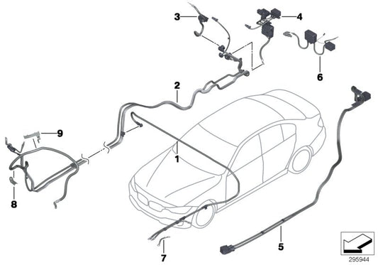 Genuine BMW 61129292748 Battery Cable Positive, Below-Floor HYBRID (Inc. Hybrid 3)