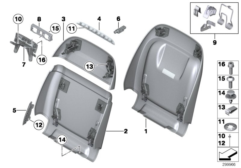 Genuine BMW 52107319048 Rear Section, Basis VENETOBEIGE (Inc. 760i, 750LiS & Hybrid 7L)