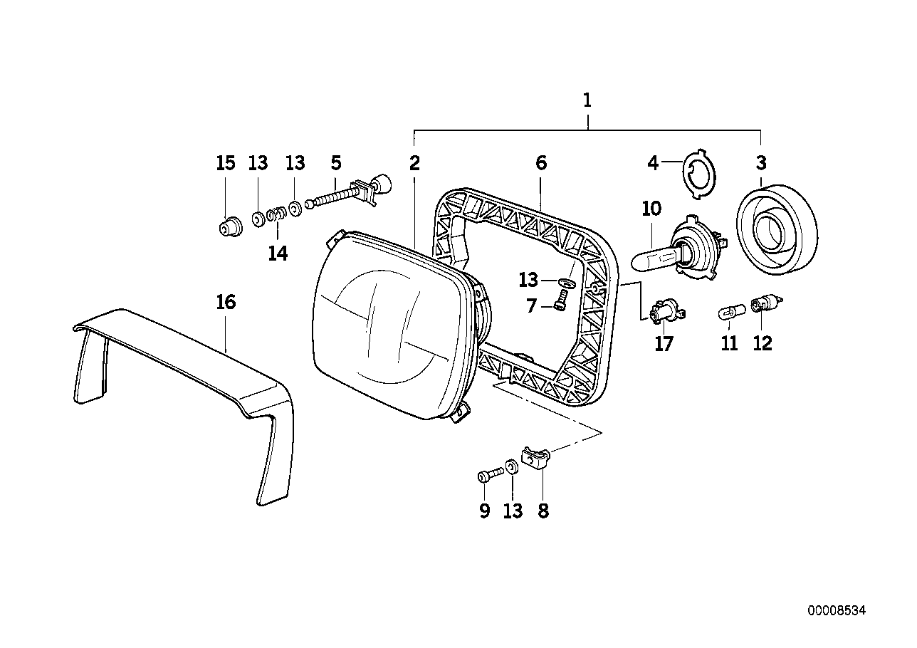 Genuine BMW 46632307345 Cover (Inc. R 100 GS)